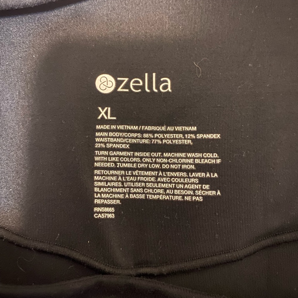 Zella over the belly maternity leggings, cropped 3/4 length. XL